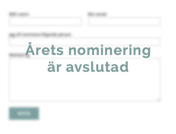 nominering avslutad årets nominering avslutad